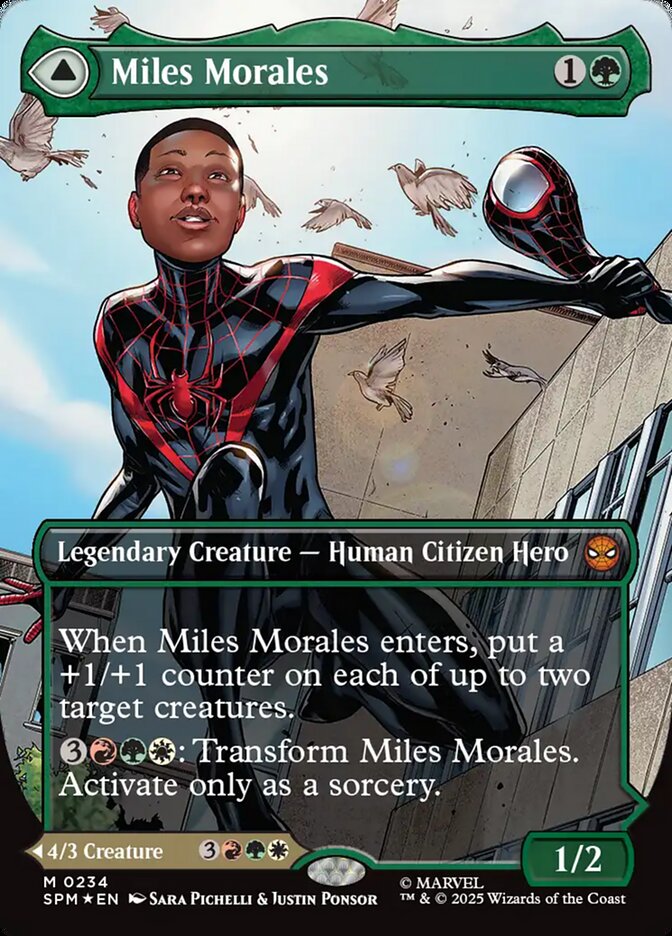 Miles Morales // Ultimate Spider-Man (#234) (Borderless) - (Foil): Marvel's Spider-Man