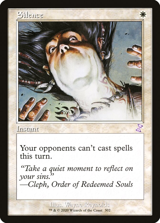 Silence (Retro Frame) - (Foil): Time Spiral Remastered