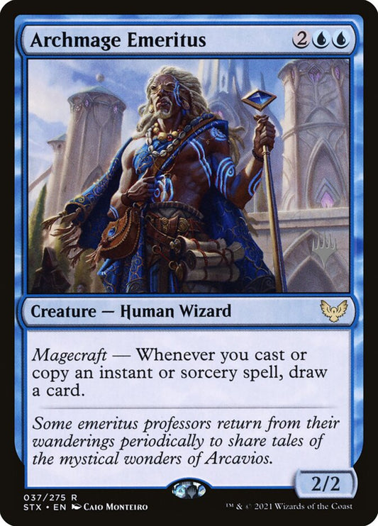 Archmage Emeritus - (Foil): Strixhaven: School of Mages Promos