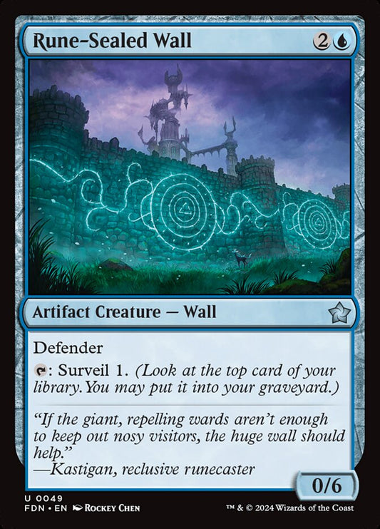 Rune-Sealed Wall - (Foil): Foundations