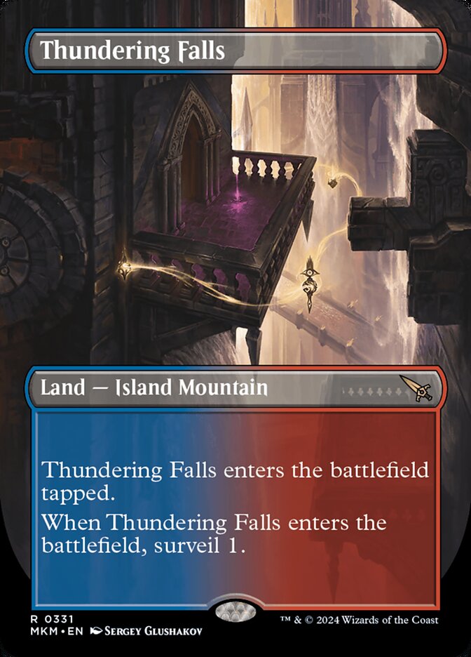 Thundering Falls (Borderless) - (Foil): Murders at Karlov Manor
