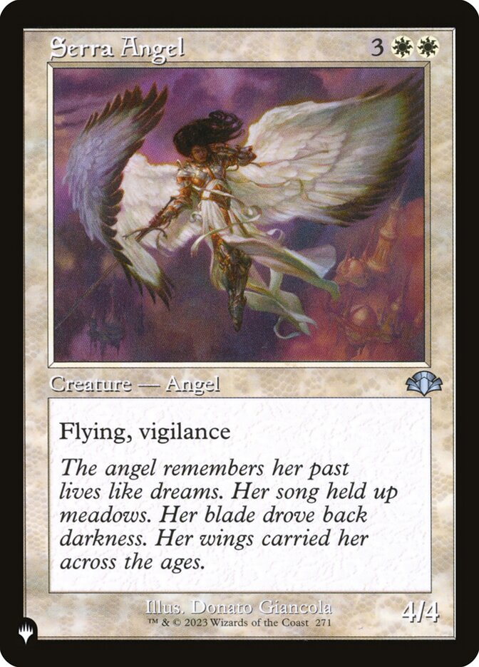 Serra Angel (Retro): The List