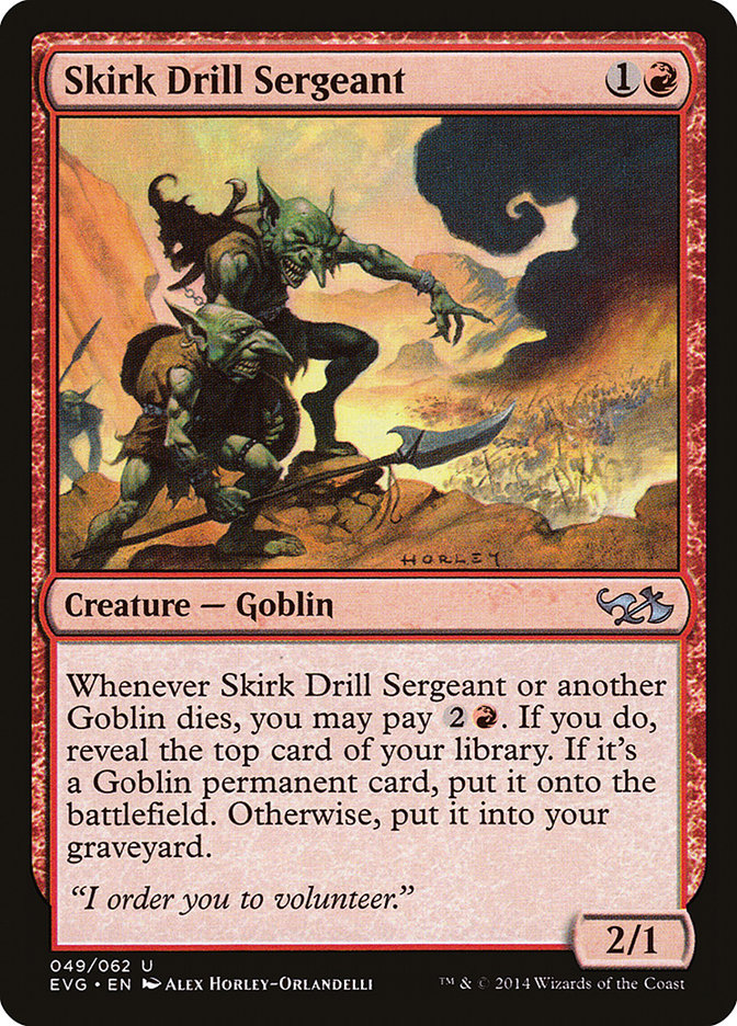 Skirk Drill Sergeant: Duel Decks Anthology: Elves vs. Goblins