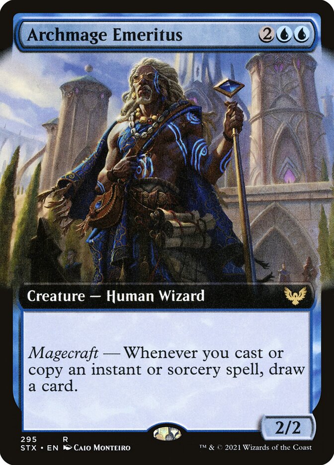 Archmage Emeritus (Extended Art) - (Foil): Strixhaven: School of Mages