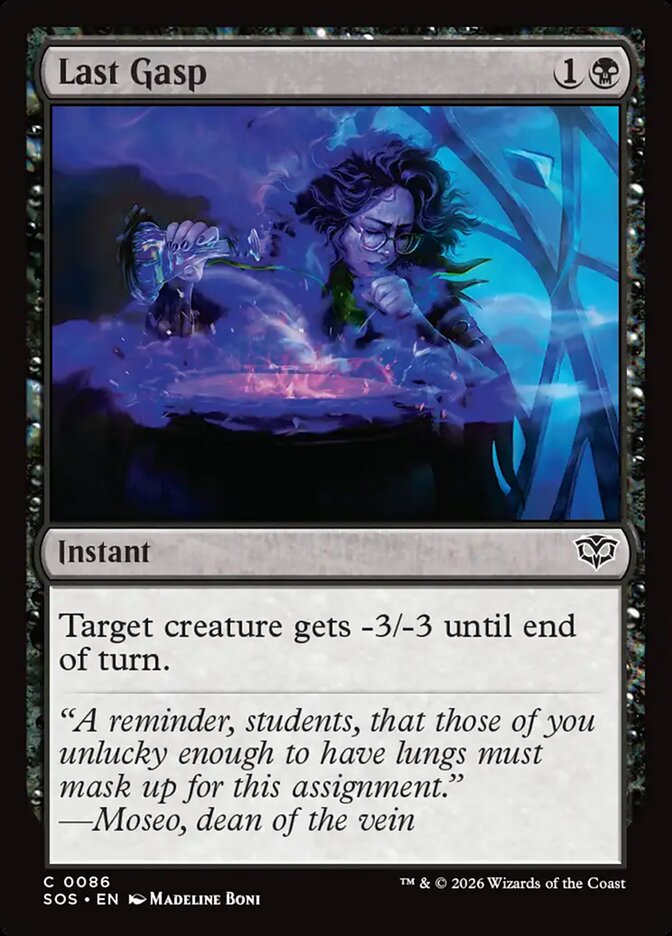 Last Gasp - (Foil): Secrets of Strixhaven