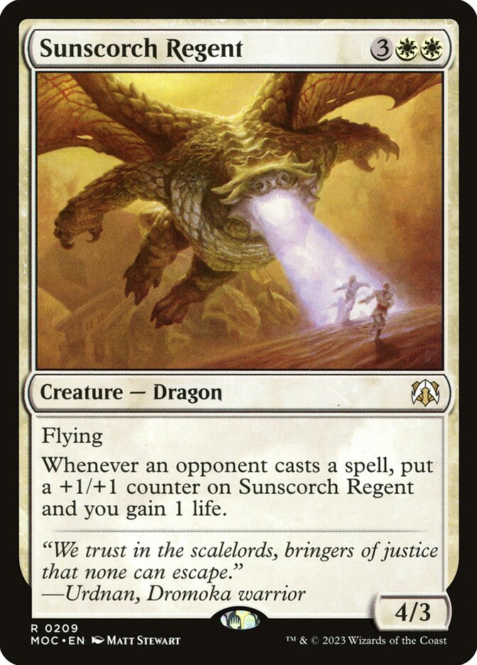 Sunscorch Regent: March of the Machine Commander