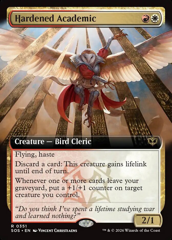 Hardened Academic - (Foil): Secrets of Strixhaven