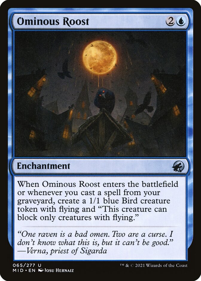 Ominous Roost - (Foil): Innistrad: Midnight Hunt