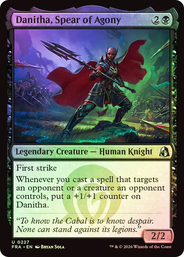 Danitha, Spear of Agony - (Foil): Reality Fracture