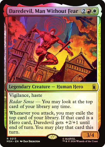 Daredevil, Man Without Fear - (Foil): Marvel Super Heroes