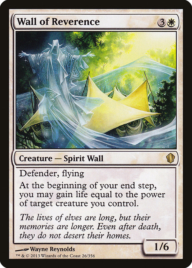 Wall of Reverence: Commander 2013