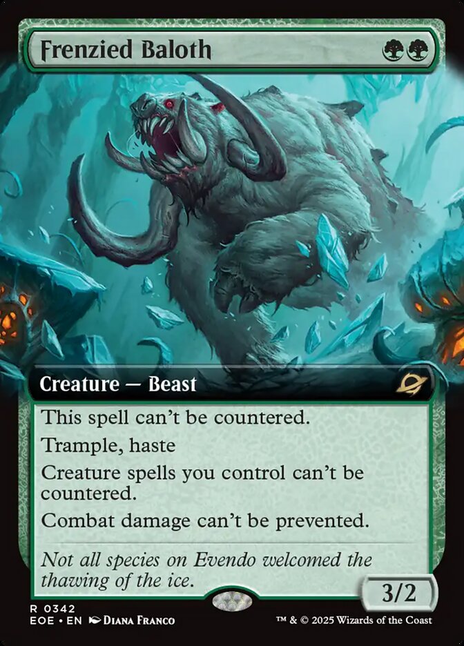 Frenzied Baloth (Extended Art) - (Foil): Edge of Eternities