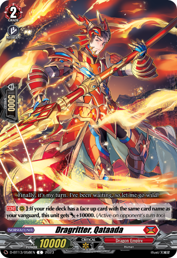 Dragritter, Qataada: D Booster Set 13: Flight of Chakrabarthi