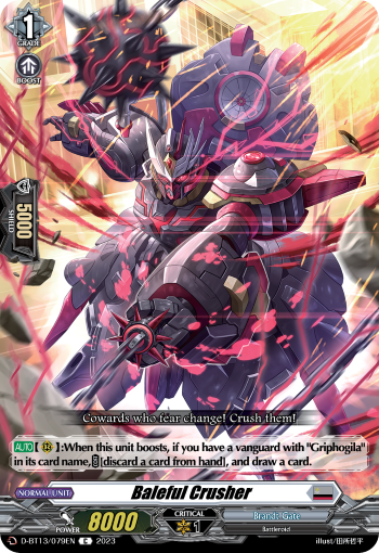 Baleful Crusher: D Booster Set 13: Flight of Chakrabarthi