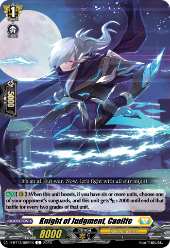 Knight of Judgement, Caolite: D Booster Set 13: Flight of Chakrabarthi
