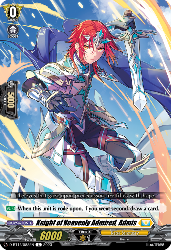 Knight of Heavenly Admired, Admis: D Booster Set 13: Flight of Chakrabarthi