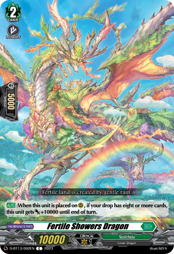 Fertile Showers Dragon: D Booster Set 13: Flight of Chakrabarthi