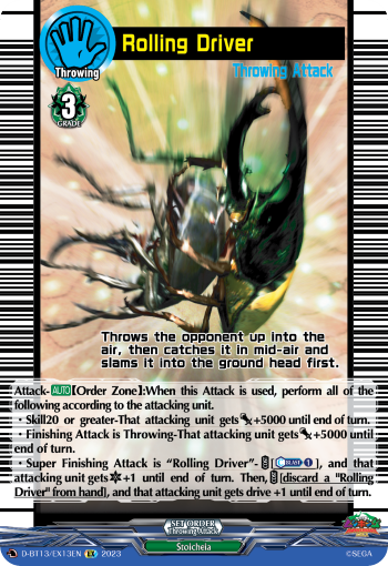 Rolling Driver: D Booster Set 13: Flight of Chakrabarthi