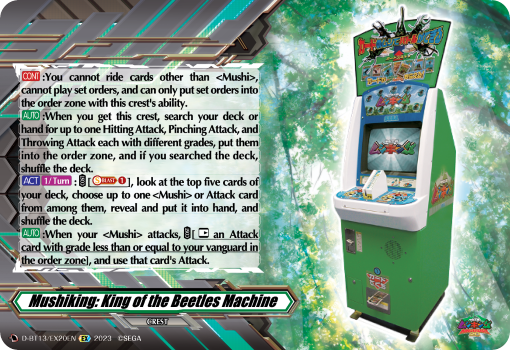 Mushiking: King of the Beetles Machine: D Booster Set 13: Flight of Chakrabarthi