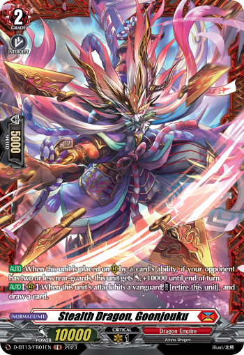 Stealth Dragon, Goonjouku: D Booster Set 13: Flight of Chakrabarthi