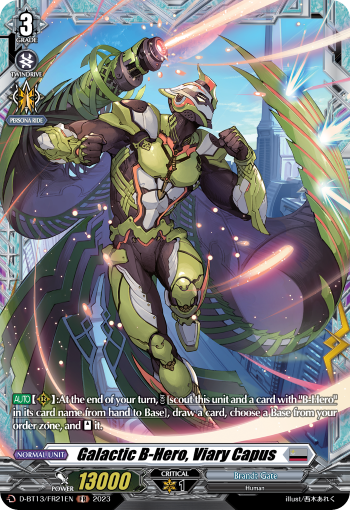 Galactic B-Hero, Viary Capus: D Booster Set 13: Flight of Chakrabarthi