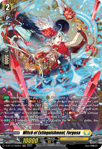 Witch of Extinguishment, Fergosa: D Booster Set 13: Flight of Chakrabarthi