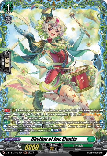 Rhythm of Joy, Elentis: D Booster Set 13: Flight of Chakrabarthi