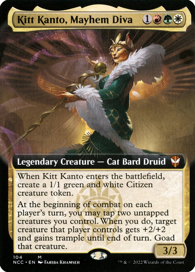 Kitt Kanto, Mayhem Diva (Extended Art): New Capenna Commander