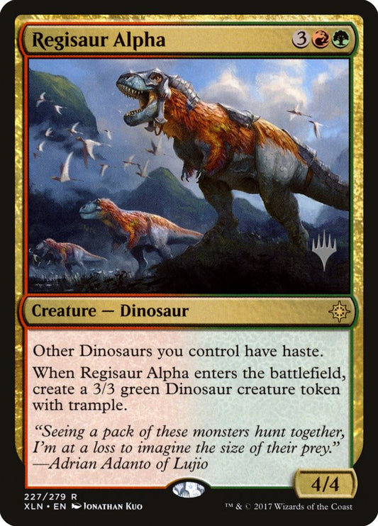 Regisaur Alpha (Promo Pack) (Ixalan) - (Foil): Ixalan Promos