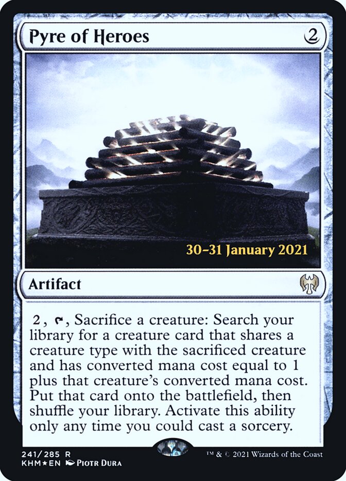 Pyre of Heroes (Prerelease) (Kaldheim) - (Foil): Kaldheim Promos