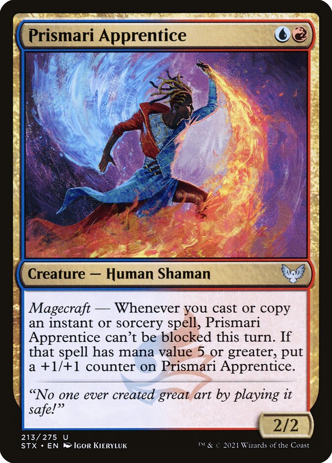 Prismari Apprentice - (Foil): Strixhaven: School of Mages