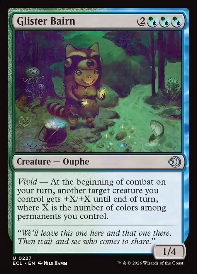 Glister Bairn - (Foil): Lorwyn Eclipsed