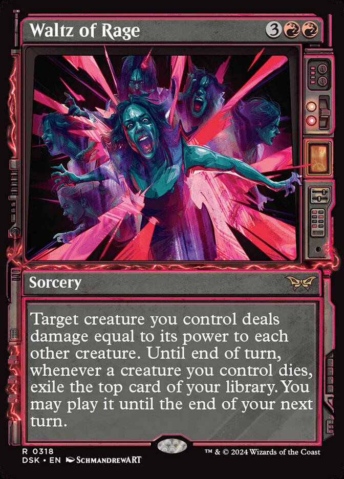 Waltz of Rage (Showcase) - (Foil): Duskmourn: House of Horror