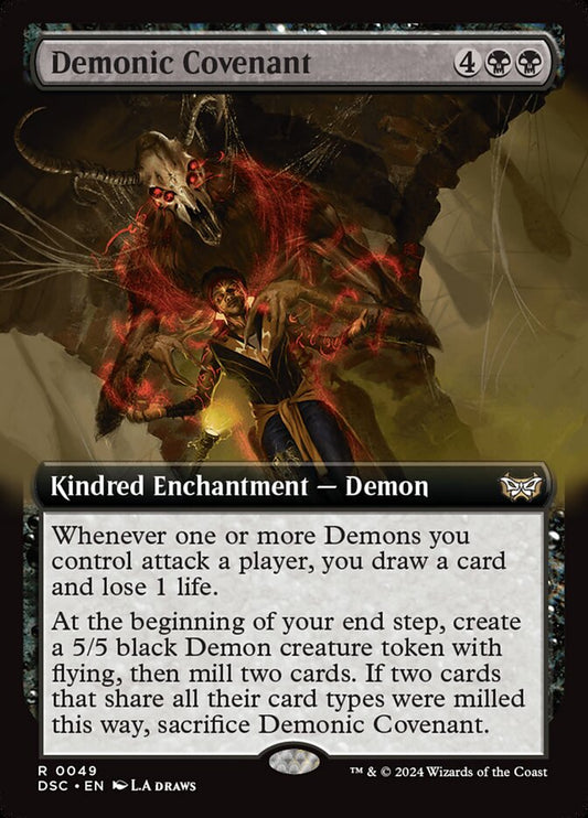 Demonic Covenant (Extended Art): Duskmourn: House of Horror Commander