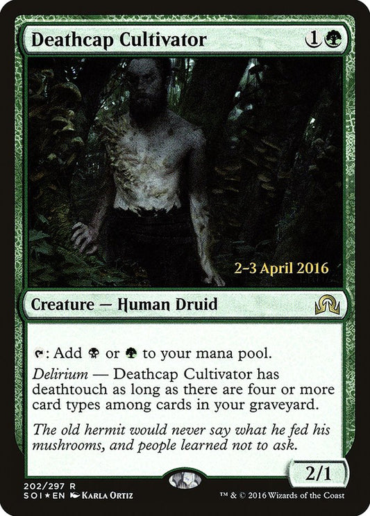 Deathcap Cultivator (Prerelease) (Shadows over Innistrad) - (Foil): Shadows over Innistrad Promos