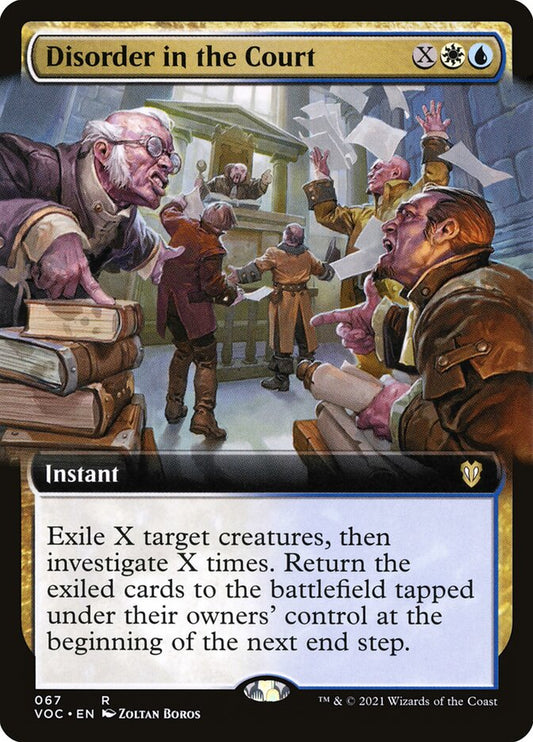 Disorder in the Court (Extended Art): Crimson Vow Commander