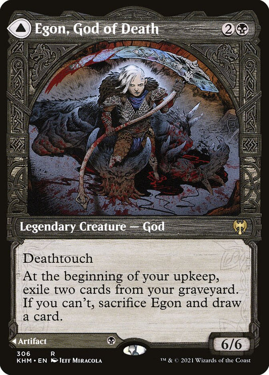 Egon, God of Death // Throne of Death (Showcase) - (Foil): Kaldheim