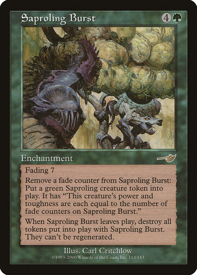 Saproling Burst - (Foil): Nemesis