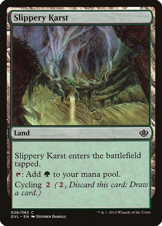 Slippery Karst: Duel Decks Anthology: Garruk vs. Liliana