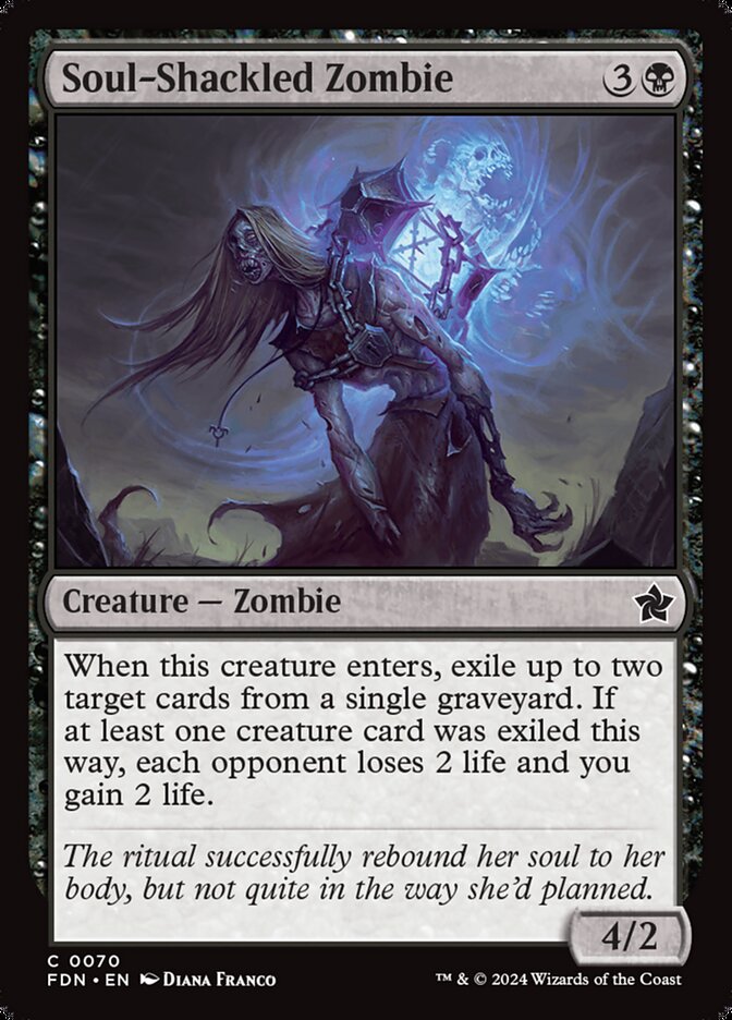 Soul-Shackled Zombie - (Foil): Foundations