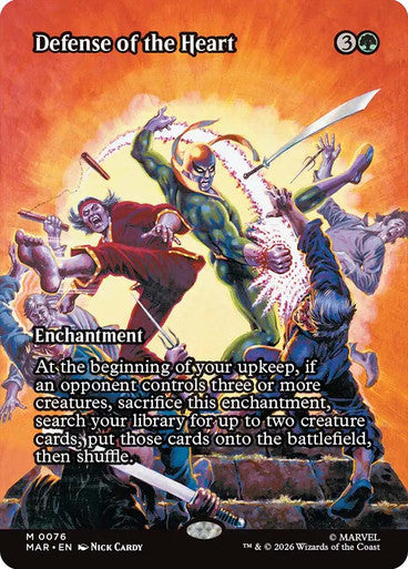 Defense of the Heart (Borderless) (#076): Marvel Universe