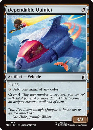 Dependable Quinjet: Marvel Super Heroes