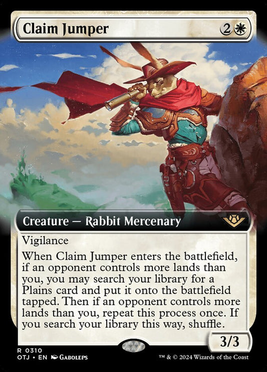Claim Jumper (Extended Art) - (Foil): Outlaws of Thunder Junction