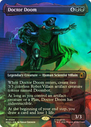 Doctor Doom (Borderless) (#336) - (Foil): Marvel Super Heroes