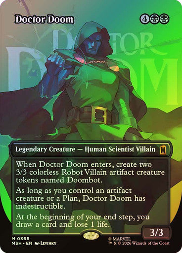 Doctor Doom (Borderless) (#365) - (Foil): Marvel Super Heroes