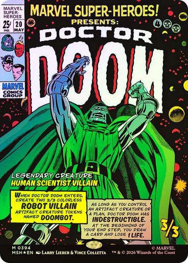 Doctor Doom (Borderless) (#394) - (Foil): Marvel Super Heroes
