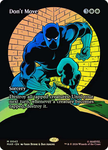 Don't Move (Borderless) (#043) - (Foil): Marvel Universe