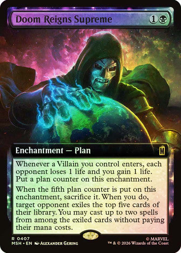 Doom Reigns Supreme (Extended Art) (#407) - (Foil): Marvel Super Heroes