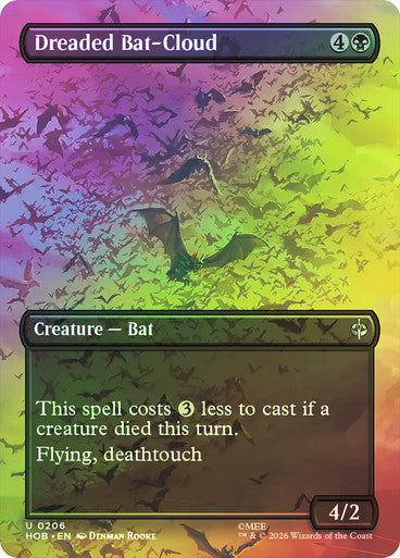Dreaded Bat-Cloud (Borderless) (#206) - (Foil): The Hobbit