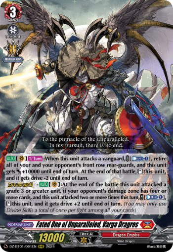 Fated One of Unparalleled, Varga Dragres: DZ Booster Set 01: Fated Clash